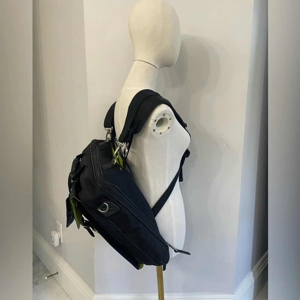Ossington NY convertible folding garment travel bag shoulder back & hand straps